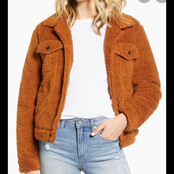 blank nyc teddy jacket